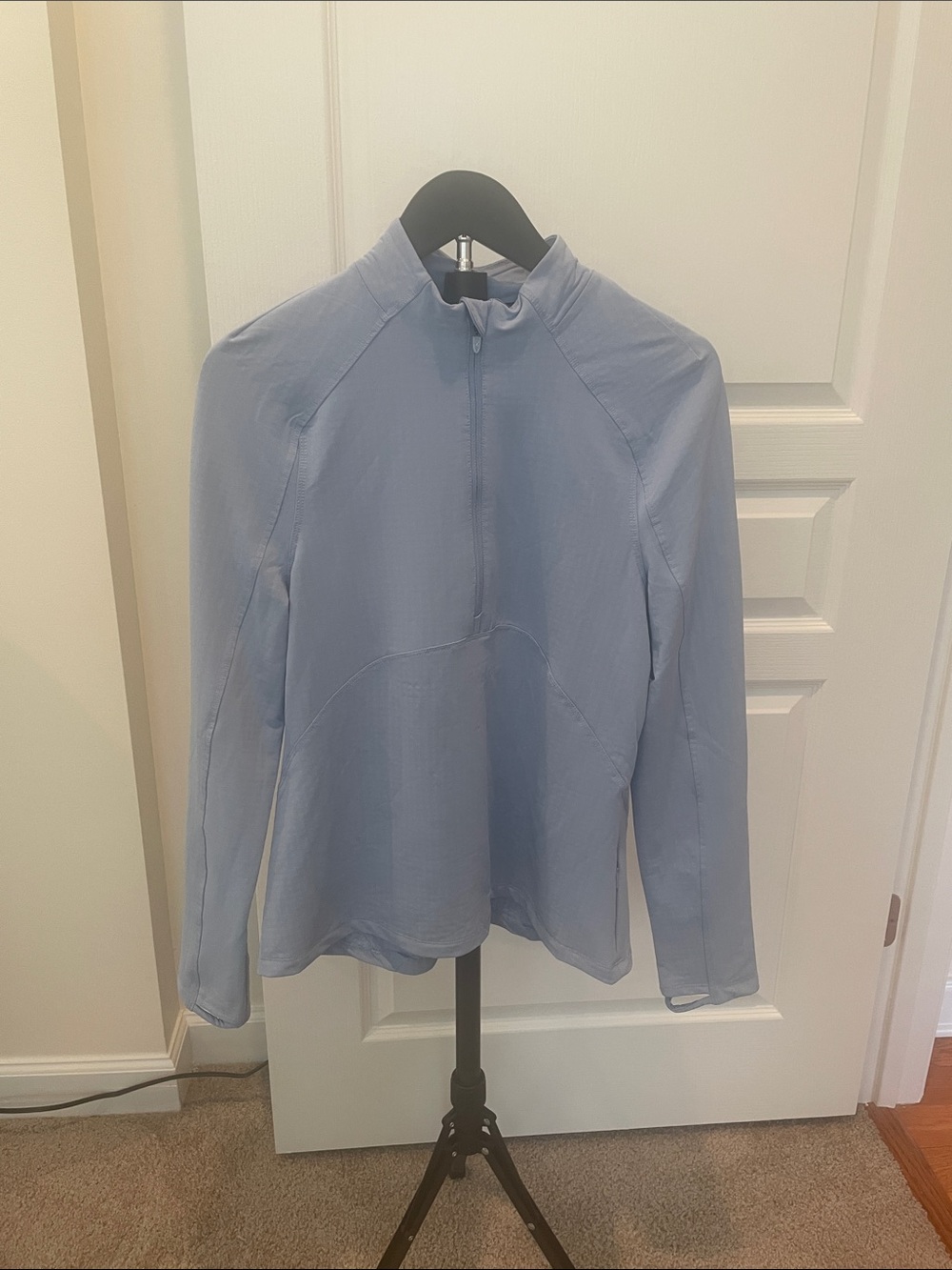 Women's Sky Blue Half-Zip Performance Pullover